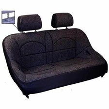 42 Off-road Bench Seat Black Vinyl With Black Fabric Inner Dunebuggy Vw