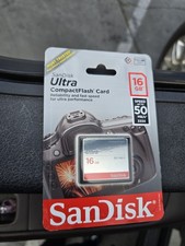 Sandisk Ultra CompactFlash Memory Card - 16 GB 50 MB/s SDCFHS-016G-G46 