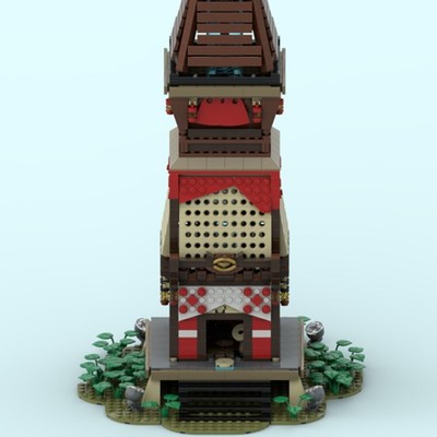 Hot Sale Skyview Tower from Video Game Building Toys Set 1632 Build Moc