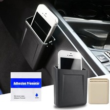 Universal Car Interior Phone Holder Storage Box Organizer Black Auto Accessory