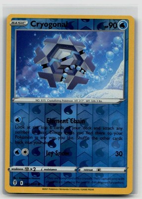 Cryogonal 043/203 SWSH07: Evolving Skies Reverse Holo - NM