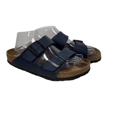 Birkenstock Arizona Blue Birko Flor Narrow Soft Footbed Women’s Size 9