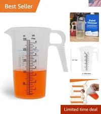 8oz Food-Grade Measuring Pitcher with Conversion Chart - Durable & Sturdy
