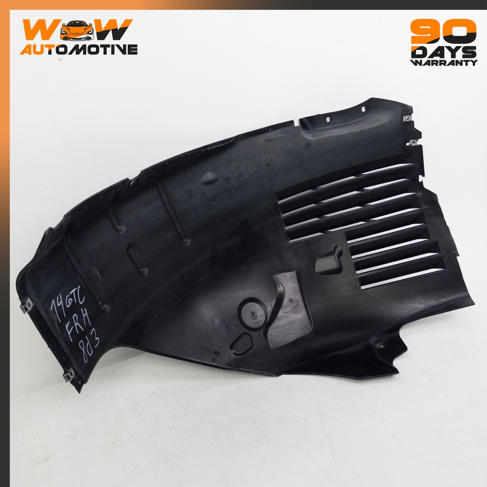 12-17 BENTLEY CONTINENTAL GT GTC FRONT RIGHT FENDER LINER SPLASH SHIELD OEM