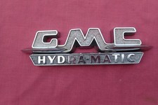 1955-59 Gmc Truck Gmc Hydra-matic Fender Emblem Nice 2329447 2329449