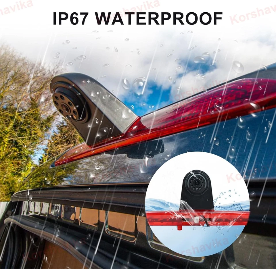 High Mount Third Brake Light Backup Camera for Ford Transit 150 250 350 350HD 20 - Image 4 of 4