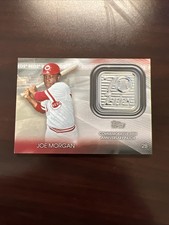 2021 Topps Joe Morgan (Reds) 70th Anniversary Logo Patch Card No. 70LP-JM