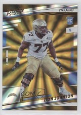 2022 Panini Prestige Rookies Xtra Points Sunburst Zion Johnson #381 07rd