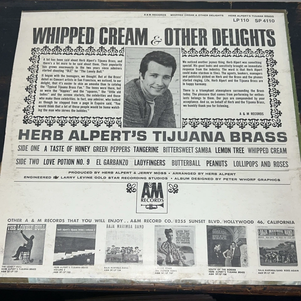 Herb Alperts Tijuana Brass -Whipped Cream And Other Delights- A&M SP-4110 LP — 第 2/4 张图片