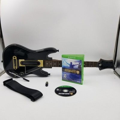 Xbox ONE Guitar Hero Live Bundle Guitar Controller Dongle Game Strap TESTED