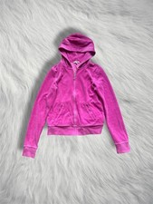 y2k juicy couture pink velour zip up hoodie