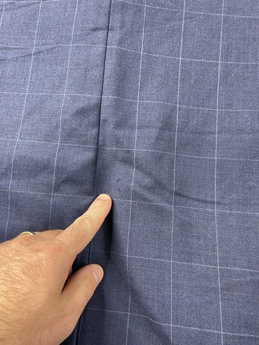 Saks Fifth Avenue Blazer Mens 44R Blue Ermenegildo Zegna Tropical Wool Checks - Picture 10 of 10