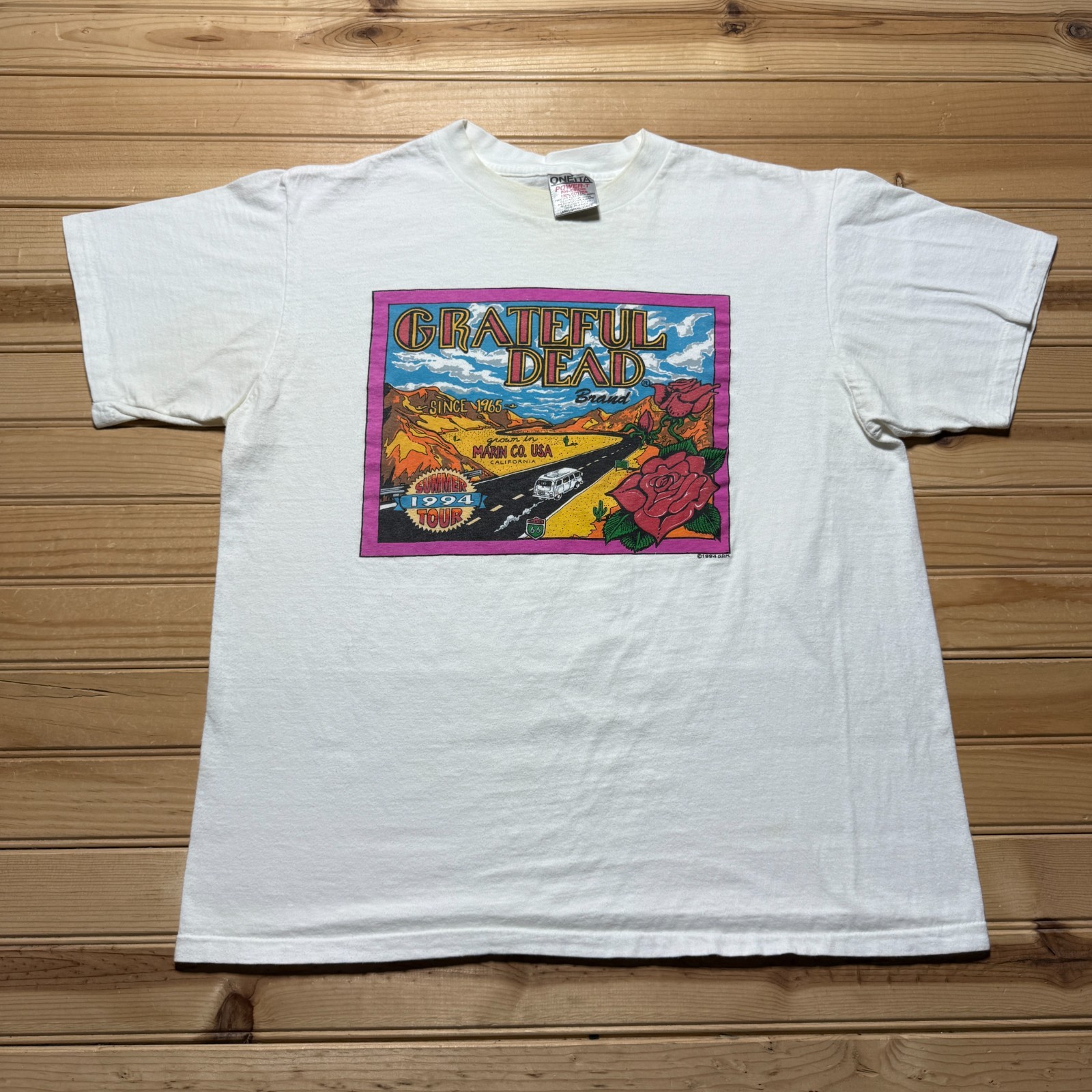 Vintage 1994 Grateful Dead Rock Band Summer Tour Concert T-Shirt USA Made Large
