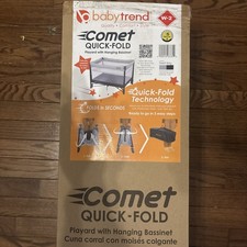 Baby Trend Comet Quick-Fold Playard with Hanging Bassinet NEW
