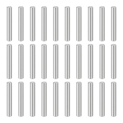 55pcs Dowel Pins M4 x 28mm 304 Stainless Steel Shelf Support Peg Pin Rod