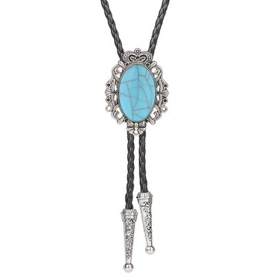 Vintage turquoise  Bolo Tie Mens Wedding Necklace Western Cowboy bolo knife