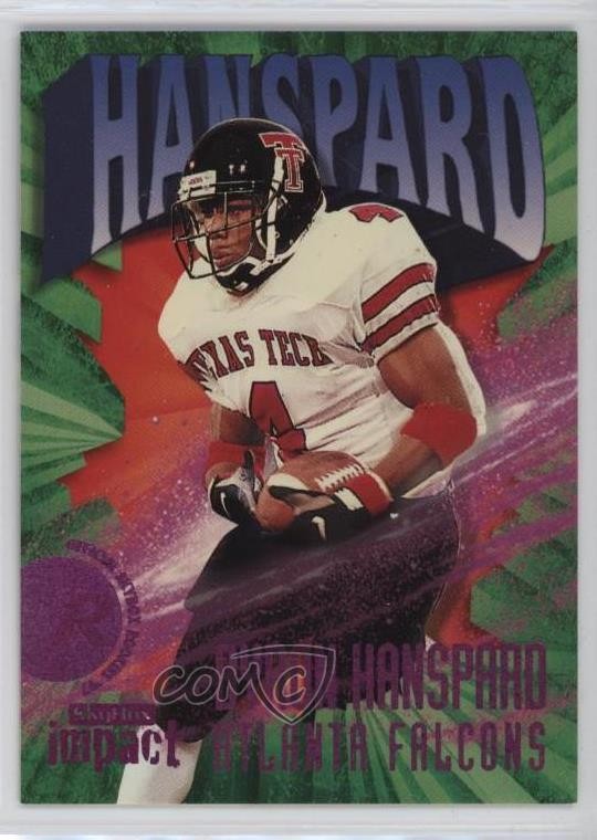 1997 Skybox Impact Rookie Rave 113/150 Byron Hanspard #225 Rookie RC 9bp