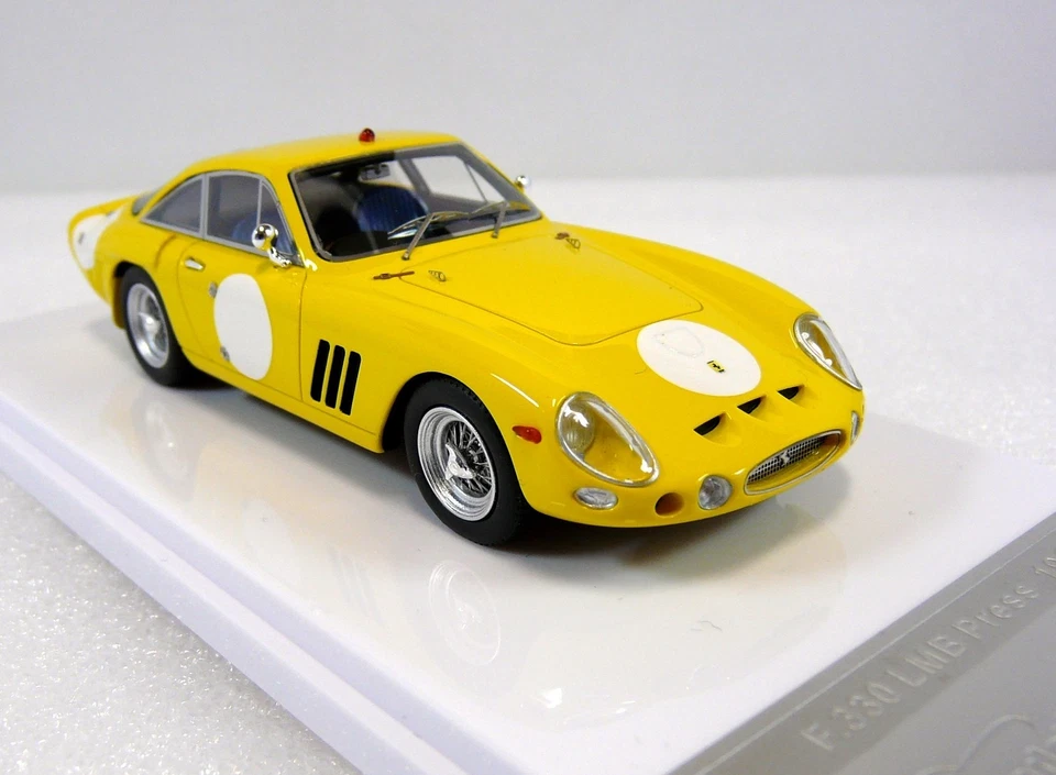 FERRARI 330 LMB  Press version 1963  yellow  Ltd 40 pcs TECNOMODEL 1:43 - Immagine 2 di 4