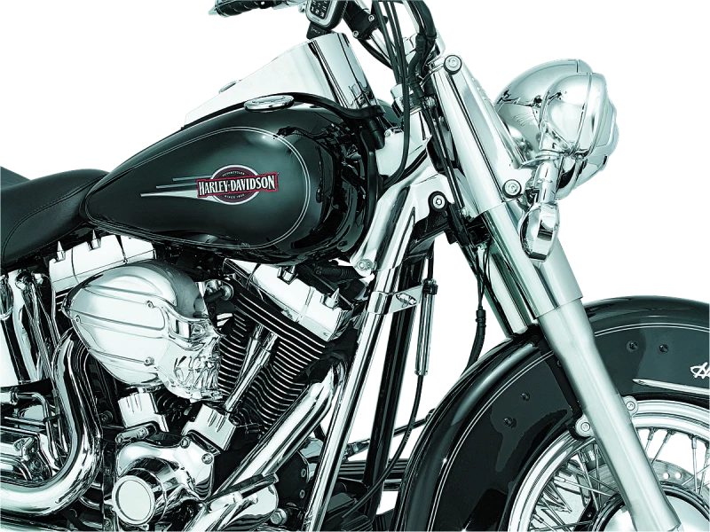Cubiertas de tubo descendente Kuryakyn Kuryakyn 00-06 Softail cromadas * Se adapta a Harley Davidson Foto 2 de 2
