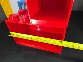 RARE LEGO Display! 2 Piece Brick Shelf Set 12X6  & 6X6 Red NEW IN BOX #4117