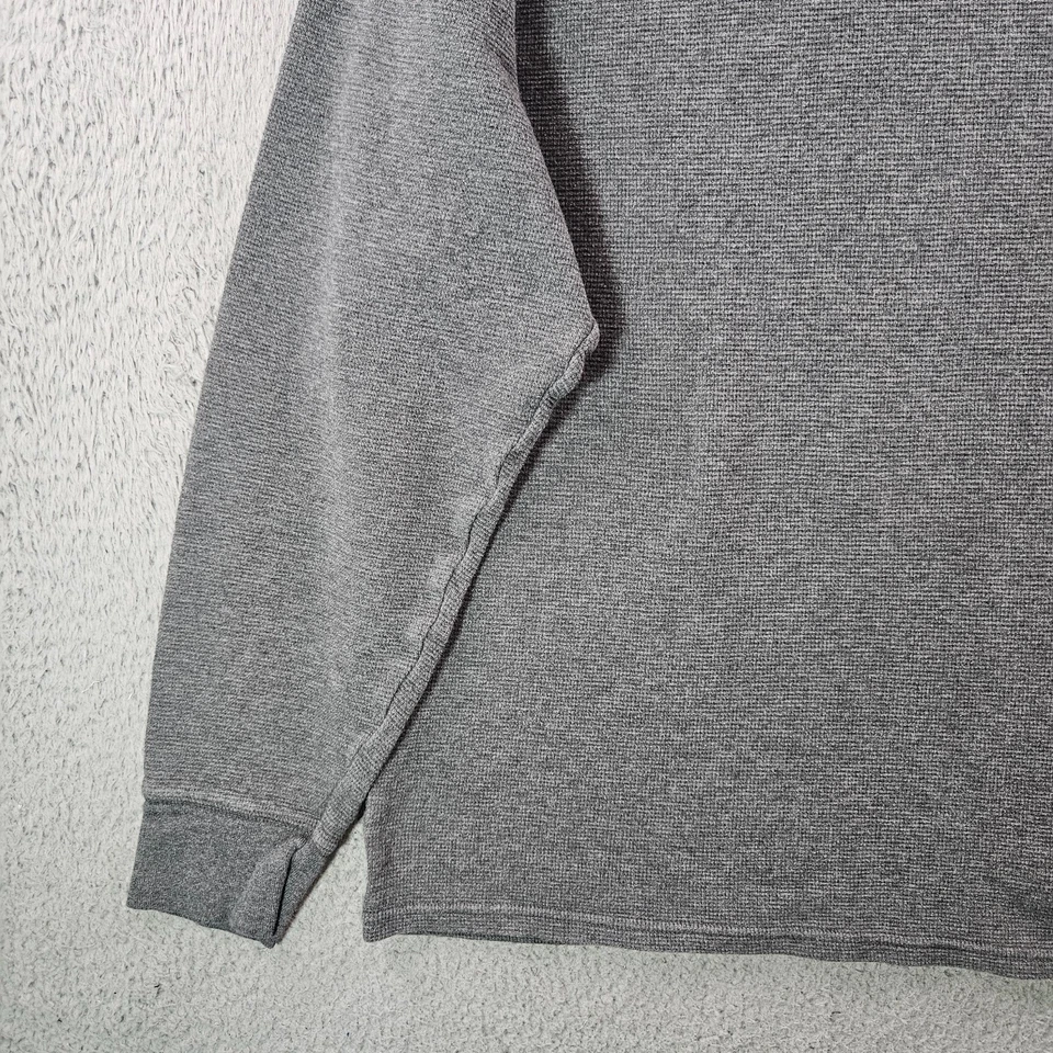 Polo Ralph Lauren Suéter Tejido Gofre Mujer XL Cuello Redondo Térmico Gris Foto 2 de 4
