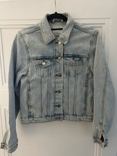 Light Blue Denim Jacket Women Size 10 Denim Co