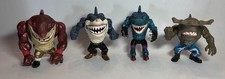 Vintage 90s Street Sharks lot of 4 Figures - Ripster, Slammu, Hammerhead