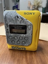 Vintage Sony Walkman Sports WM-F2078 AM/FM Cassette - For Parts or Repair Read 