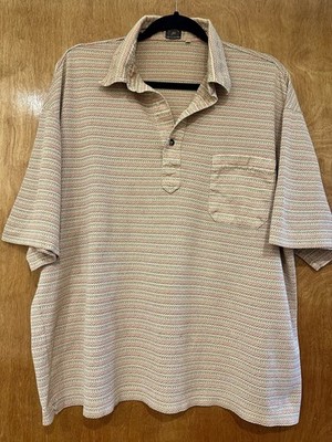 Maus & Hoffman Men's XL Polo Shirt XL Vintage Made In Italy 100% Cotton Resort