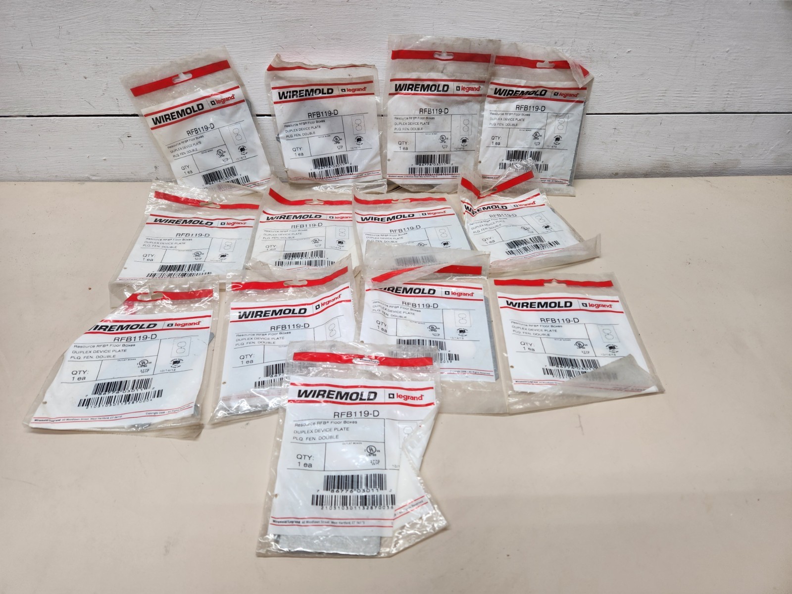 Legrand Wiremold (13 Pack) RFB119-D 1-Gang for Duplex Receptacle Device ~ NEW