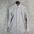 Ralph Lauren Shirt Mens Small Blue Black Striped Button Down Long Sleeve 12798