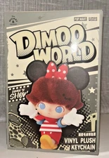 Authentic POP MART DIMOO WORLD × Disney Series Vinyl Plush Keychain -Sealed Box