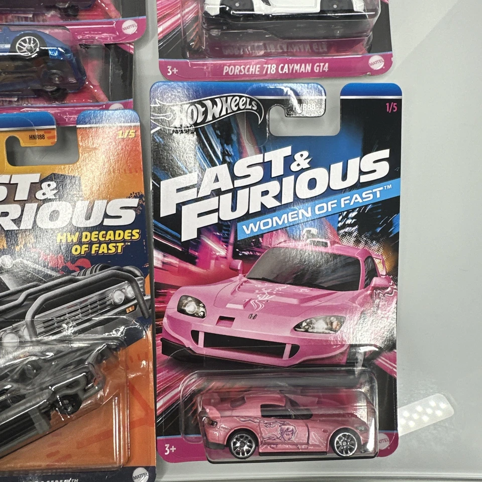 Lot (9) Hot Wheels FAST AND FURIOUS Women of Fast - HW Decades of Fast - Image 2 of 4