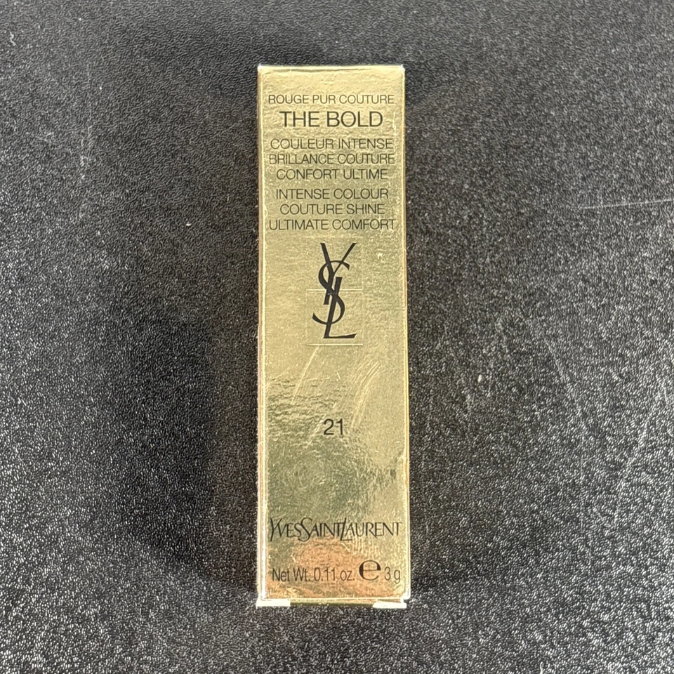 YSL Rouge Pur Couture The Bold 口红 # 21 ROUGE PARADOXE 正装 3g 全新 — 第 4/4 张图片
