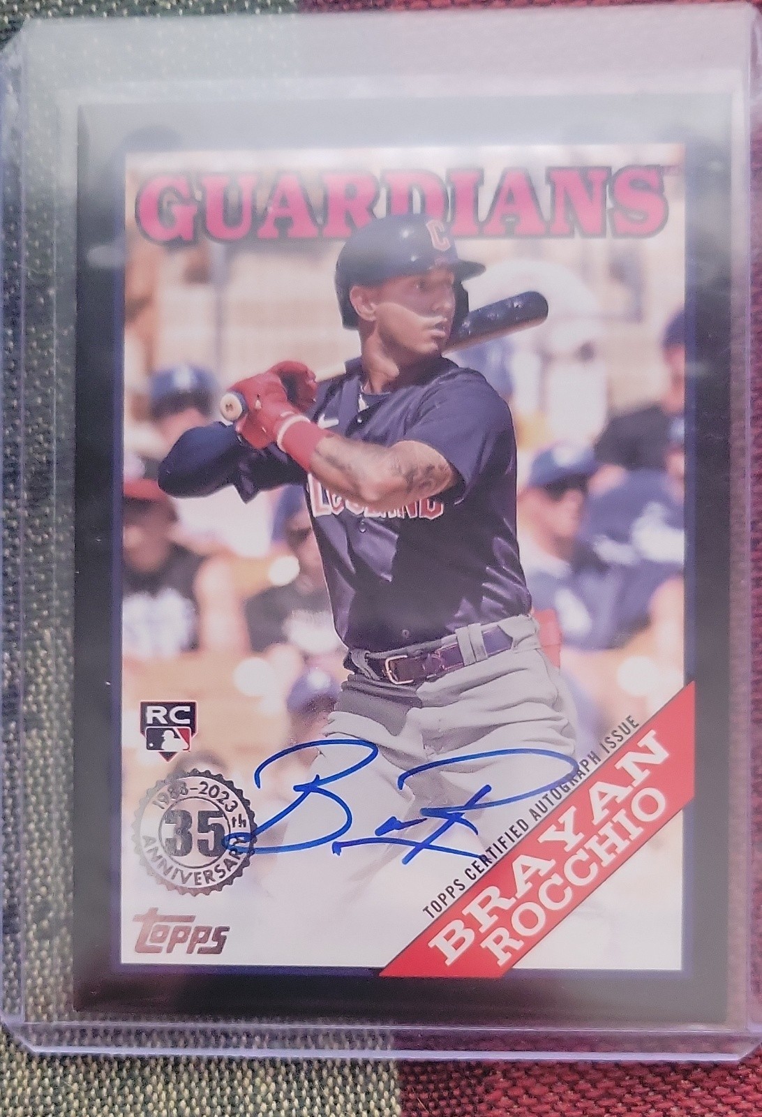 2023 Topps Update Series - 1988 Topps Baseball Auto Brayan Rocchio Black /199