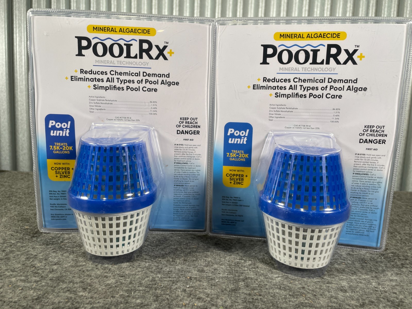 POOL RX+ 101001 6 Month Blue Treats 7.5k-20k Gallons New Sealed - 2 PACK