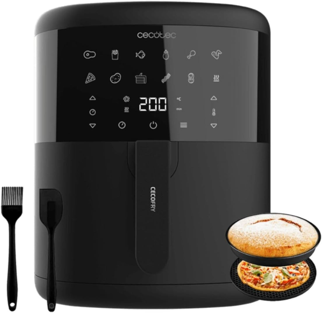 Friggitrice ad Aria Cecofry Bombastik 6000 Full. Air Fryer 1700 W, Capacità 6 L,