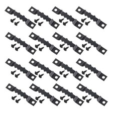16Pcs Picture Hangers, Double-Eerration Frame Back Fasteners with Screws, Black