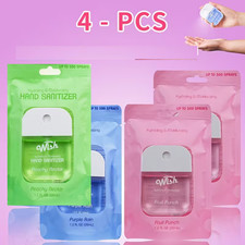 Wish Hand Sanitizer Spray Travel Size Peachy Nectar Fruit Punch Purple Rain 35ml