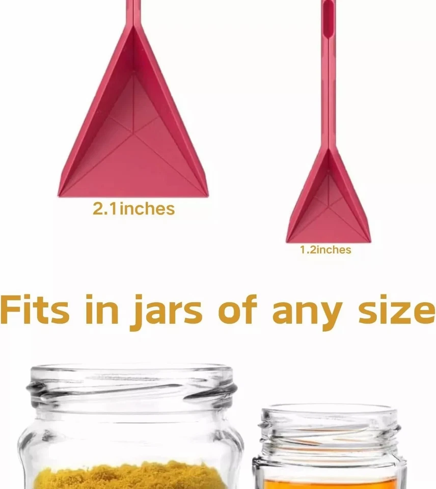 3-in-1 Flat Measuring Spoon 6 Different Sizes Polygons Measuring Spoon Flat - Image 3 of 4