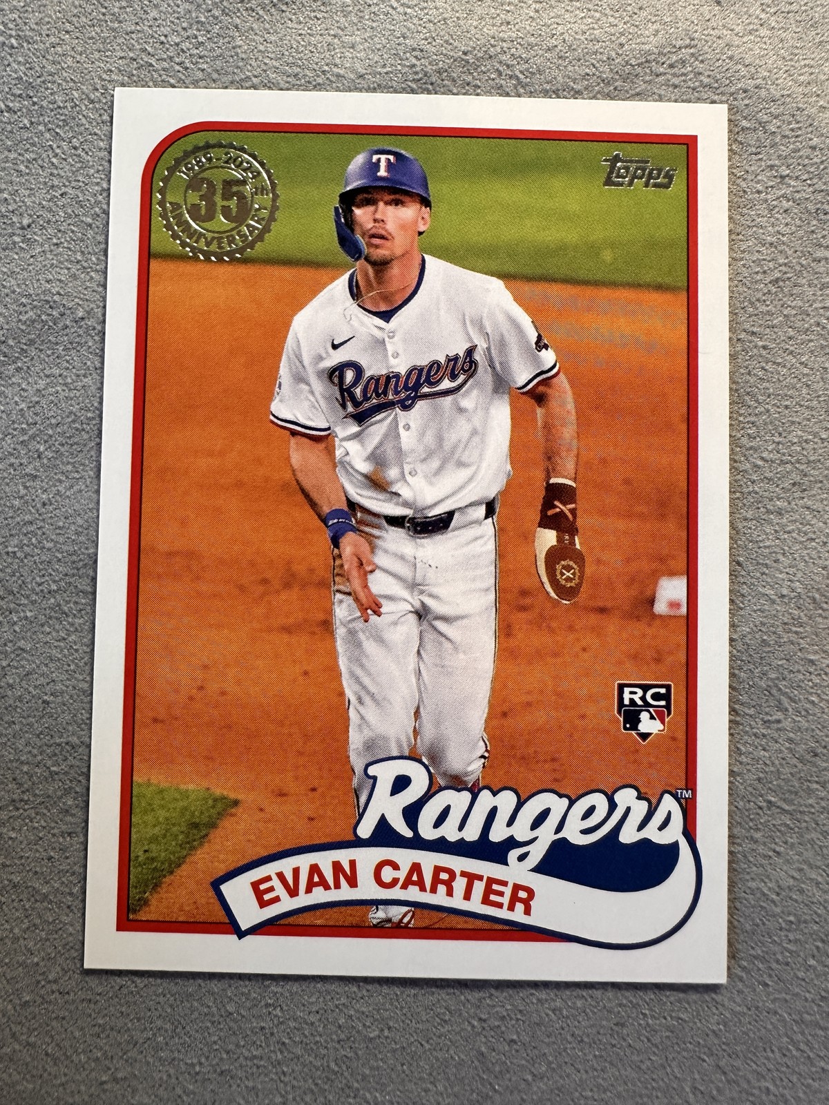 2024 Topps Update #89US-49 Evan Carter 1989 Topps Baseball 35th Anniversary