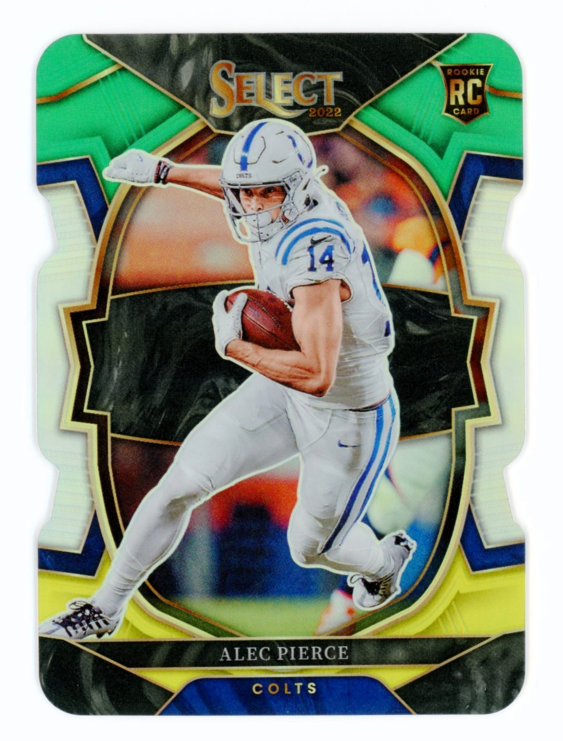 2022 Panini Select - Concourse Alec Pierce #45 Black & Green Prizm Die-Cut (RC)