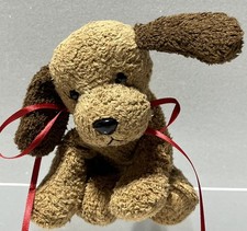 Russ Berrie Luv Pets Buddy Brown Puppy Dog Beanbag Plush Stuffed Animal 5"
