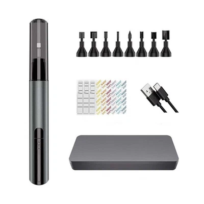 Professional Electric Grinding Pen With 8 Nylon Heads & Multi-Grit Sandpaper Set - Image 1 of 4