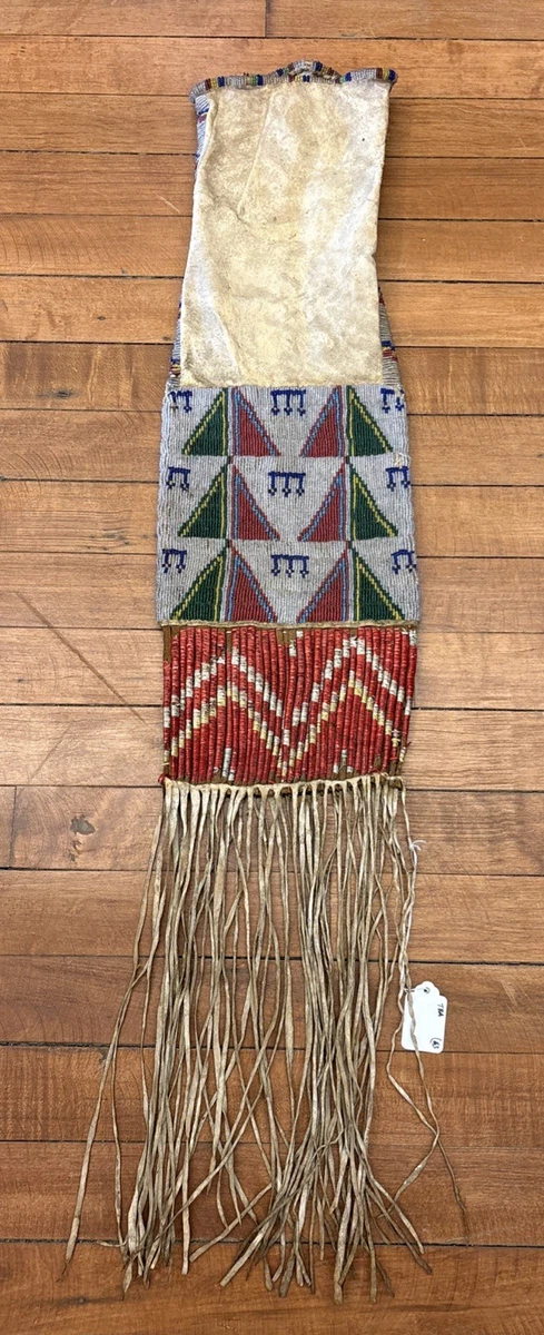 Indian Beaded Bag In Us Native American Beads & Beadwork (1800