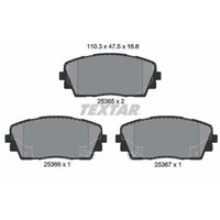 Textar 2536501 Bremsbelagsatz Scheibenbremse Vorderachse FüR Hyundai Kia