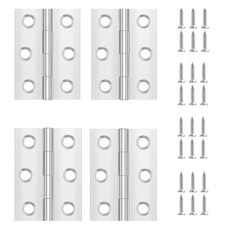 4 Stück Edelstahl Scharniere Klappbar 44x31mm Türhalterung unbenutzt