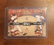 2004 Donruss Leather & Lumber Rivals /2499 Fergie Jenkins Lou Brock #LLR-28
