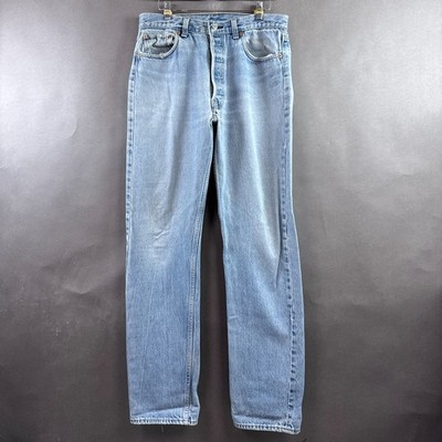 Vintage Levis 501 Jeans Mens 32x36 Blue 90s Made USA Pants