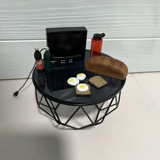 Zubehör Puppenhaus Barbie Möbel Essen Fernseher 1:6 Scale